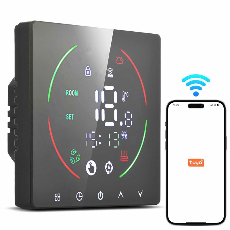 Smart WIFI Underfloor Heating Thermostat with Humidity and Weather Programmable Room Temperature Controller Suitable for Tuya APP