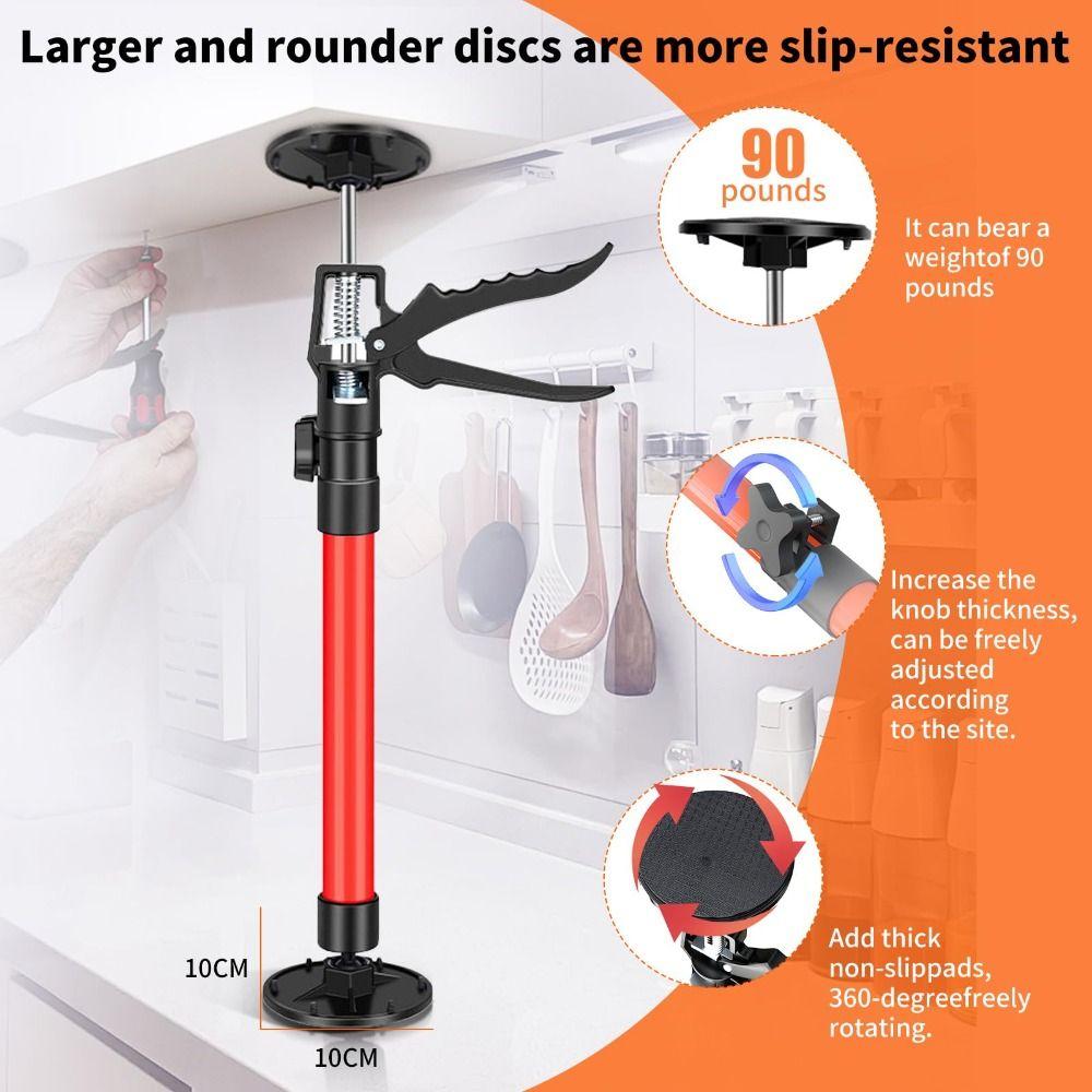 1pc Steel Labor-Saving Arm Jack Adjustable Length Quick Support Pole  Cabinets Installation