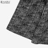 ZANZEA Women Long Sleeve Blouse and Pants Retro Print Casual Two Piece Suit Sets