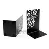 Metal Book End For Shelves 2Pcs Flower Bookends Heavy Duty Book End Book Stopper Slip Resistant Bookends for Desk Shelf