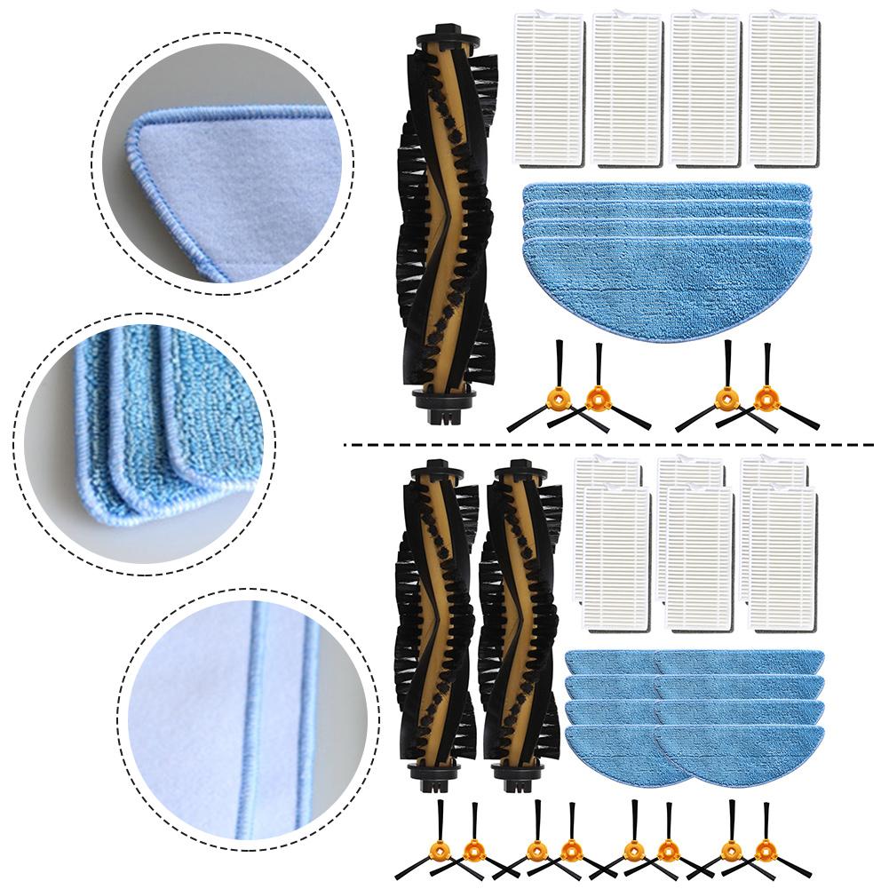 Vacuum Accessory Kit For Conga M50 / M50 For X-Treme: 1 Set Main Brush Side Brush Filter Mop Cloth Compatible For Robot Cleaner