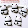 10 Pièces Nouvelles Mignonnes Colorées Collection Panda Dessin Animé, Ornement Dos Plat, Accessoires Nœuds Bijoux