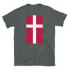 Denmark Europe Copenhagen Distressed Flag Short-Sleeve Unisex T-Shirt