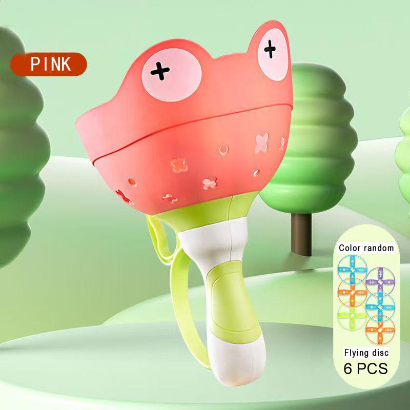 

Pull String Flying Saucer Disc Launcher Kids Flying Toys Throw Catch Outdoor Sport Propeller Children Garden Game Gift For Boy