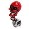 Skull Shape Steering Wheel Knob 3cm Diameter Resin Turn Knob Spinner Booster for Cars Trucks Tractors Boats Red