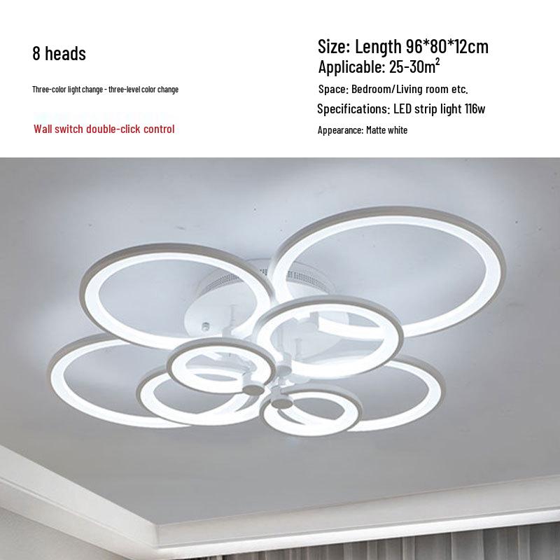 Irregular Shape LED Ceiling Light: Creative Round Fixture for Bedroom & Living Room