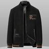 Autumn and Winter Cotton Thickened Men's Fashion Jacket Middle-aged Jacket