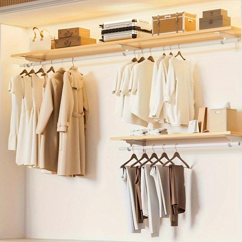 2-Pack Heavy-Duty Cold-Rolled Steel Triangle Brackets, Industrial Wall-Mounted Support for Coat Rack, TV Stand & Storage Display