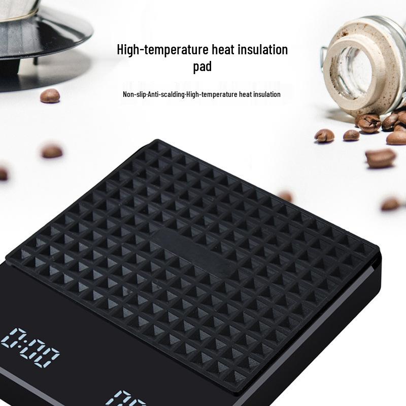 Kompakte Pour-Over Kaffeewaage mit Timer - Kleine elektronische Küchenwaage für präzises Wiegen