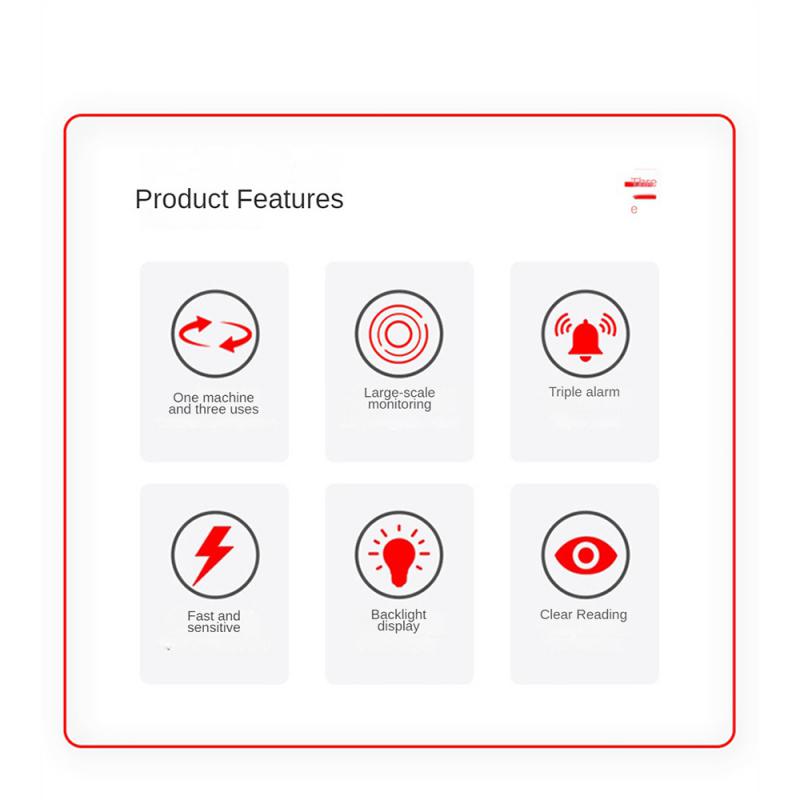 Detector portabil de radiații de câmp electromagnetic 3 în 1 Contor EMF Detector EMF pentru echipament de vânătoare de fantome