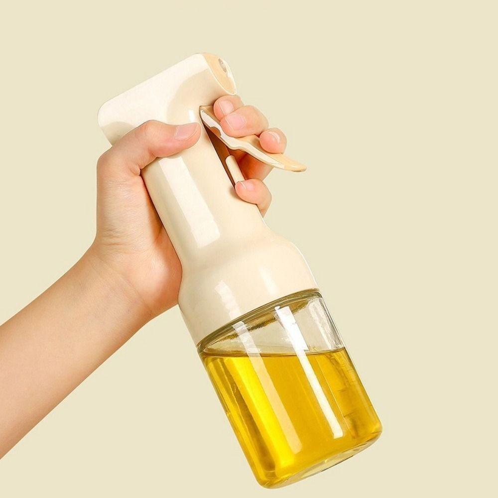 Press Atomized Oil Spray 300ML Oil Dispenser Refillable Olive Oil Sprayer BBQ