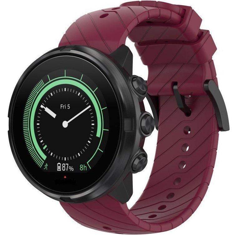 Silicone Strap for Suunto 9 24 - Wine Red