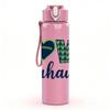 1PC Love Seahawks Football Logo 750ml Color Plastic Sports Water Bottle Leakproof Flip Straw Lid Suitable for Sports Office Home Use