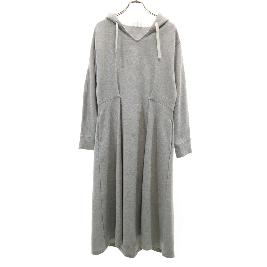 LANVIN en Bleu Long Sleeve Long Dress 38 Gray Women Used