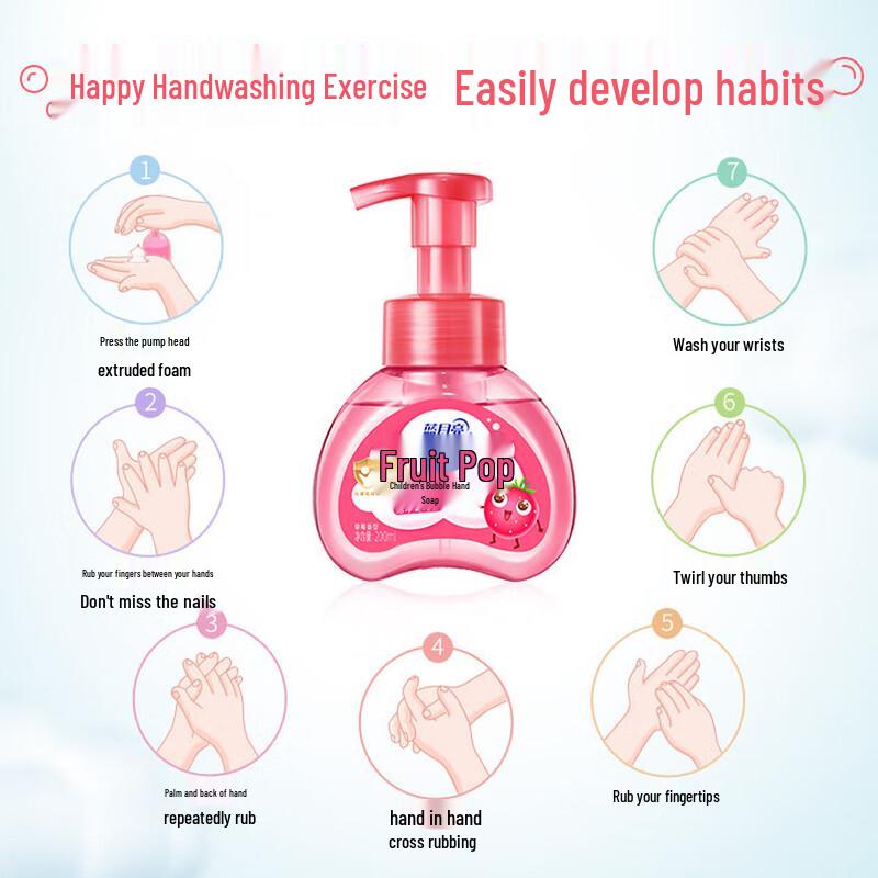 Blue Moon Fruit Foam Strawberry Kids Foaming Hand Soap