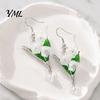 Flower Drop Earrings 1 Pair Valley Floral Earrings, Dangle with Bohemian Style Faux Pearl Charm, Jewelry Gifts for Bridal Wedding Spring Party