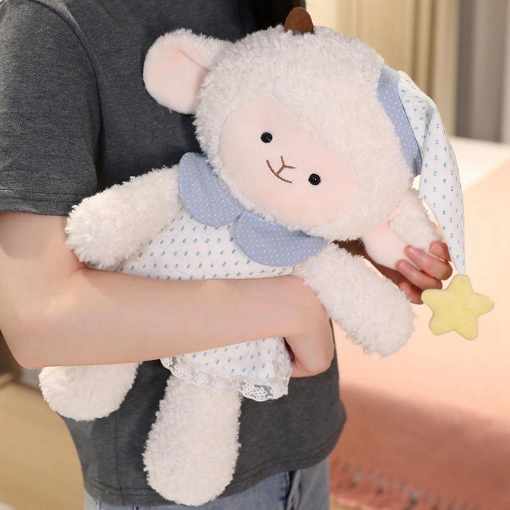 Little Sheep Character Pajama Plush Doll - Cute Birthday Gift for Girls
