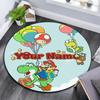 Custom Name,Mario Pattern Round rug,Carpet Rug for Living Room Bedroom Playroom ,Non-slip Floor Mat,Holiday Gifts and Birthday Gifts.