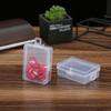 Case Storage Box Container Holder Jewelry Plastic Set Space saving Thick Transparent With cover 10pcs Medicine