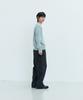 LEIRE Pure Cotton V-Neck Knit [Gray]