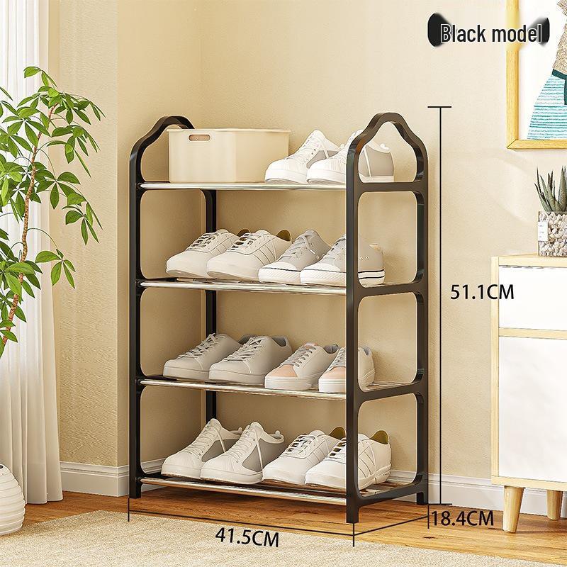 4-Layer Dustproof Shoe Rack for Dorms and Entrances