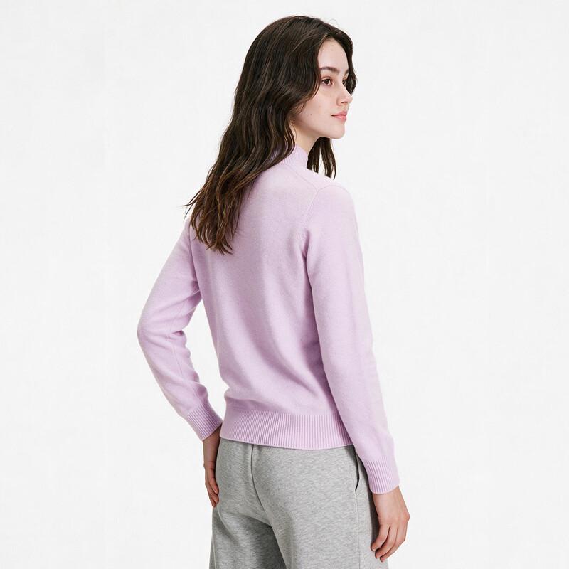 NVG·YOUNG Wool-Blend Mock Neck Pullover Sweater