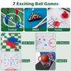 14in1 Multi Game Table Combo for Home Arcade and Game Room Featuring Foosball Air Hockey Pool Table Tennis Basketball Chess Che