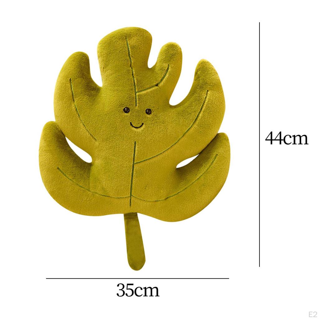 3D Leaf Plush Pillow Back Cushion Creative Housewarming Gift Cute Decorative Throw Stuffed