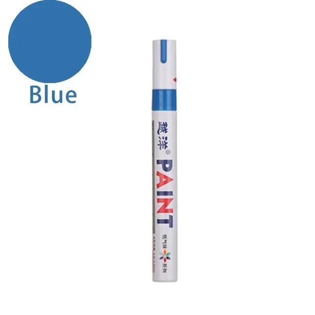 Marcador de Tinta Permanente de Borracha Impermeável Branco Multicolorido Desenho Pneu de Carro Sulco Ambiental Caneta Marcadora para Pintura de Pneus