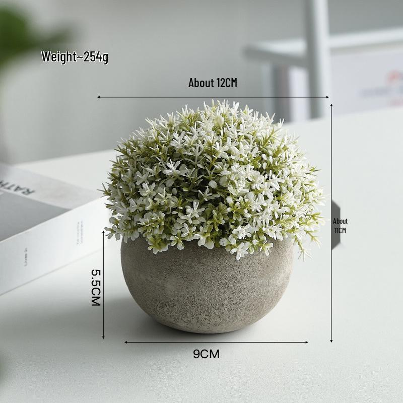 Artificial Potted Bonsai - Indoor Green Decor Flowers & Plants