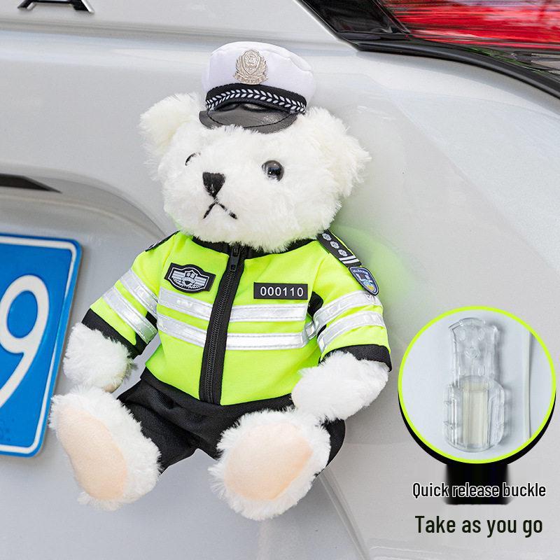 Firefighter Police Teddy Bear Plush Toy - Little Bear Cushion Wedding Gift