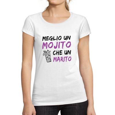 ®- Damen T-Shirt Rundhals Besser ein Mojito als ein Ehemann