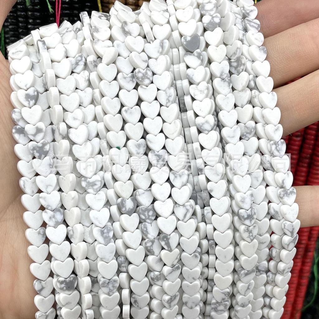 6mm herzförmige Kristallachat-Perlen: Tigerauge, Grüner Aventurin für DIY-Schmuck und Armbänder