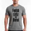 Foolish Mortal Tshirt Summer Casual Cotton Tee Oversized Streetwear Tops Vintage Graphic Print Loose Fit Short Sleeve