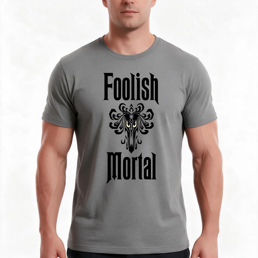 Foolish Mortal Tshirt Summer Casual Cotton Tee Oversized Streetwear Tops Vintage Graphic Print Loose Fit Short Sleeve