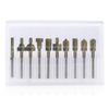 10Pcs/lot 1/8" Routers Bit Wood Cutter Milling Rotary Tool Set 3mm Shanks Bit