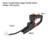 Dual Blade Hedge Trimmer Accessory with Nylon Switch Handle Offering Enhanced Grip Comfort and Cutting Efficiency