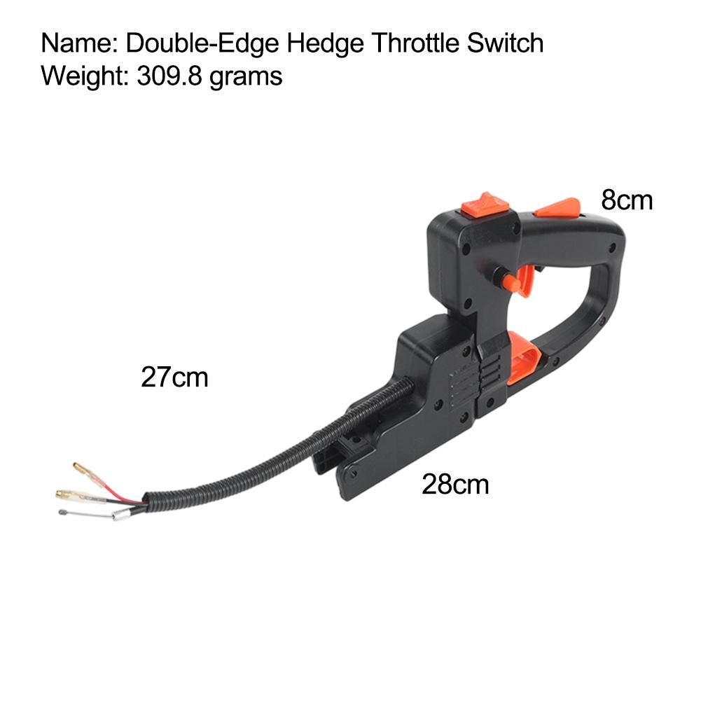 Dual Blade Hedge Trimmer Accessory with Nylon Switch Handle Offering Enhanced Grip Comfort and Cutting Efficiency