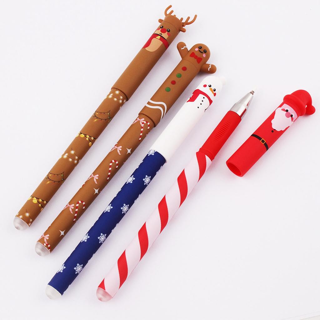 Erasable Gel Pen Set 4 Colors Christmas Special Edition Eraserable Pen Kit