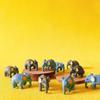 10 bucăți/set miniaturi animale elefanți drăguț grădină terariu figurină acasă desktop decor birou ornament