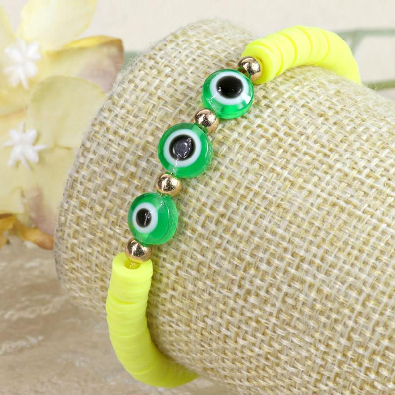 Evil Eye Crystal Beaded Adjustable Bracelet for Boys & Girls