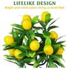 Artificial Lemon Tree Decor Fake Lemon Plants Artificial Lemon Tree Bonsai Fake Greenery Mini Lemon Tree Potted for Home Office