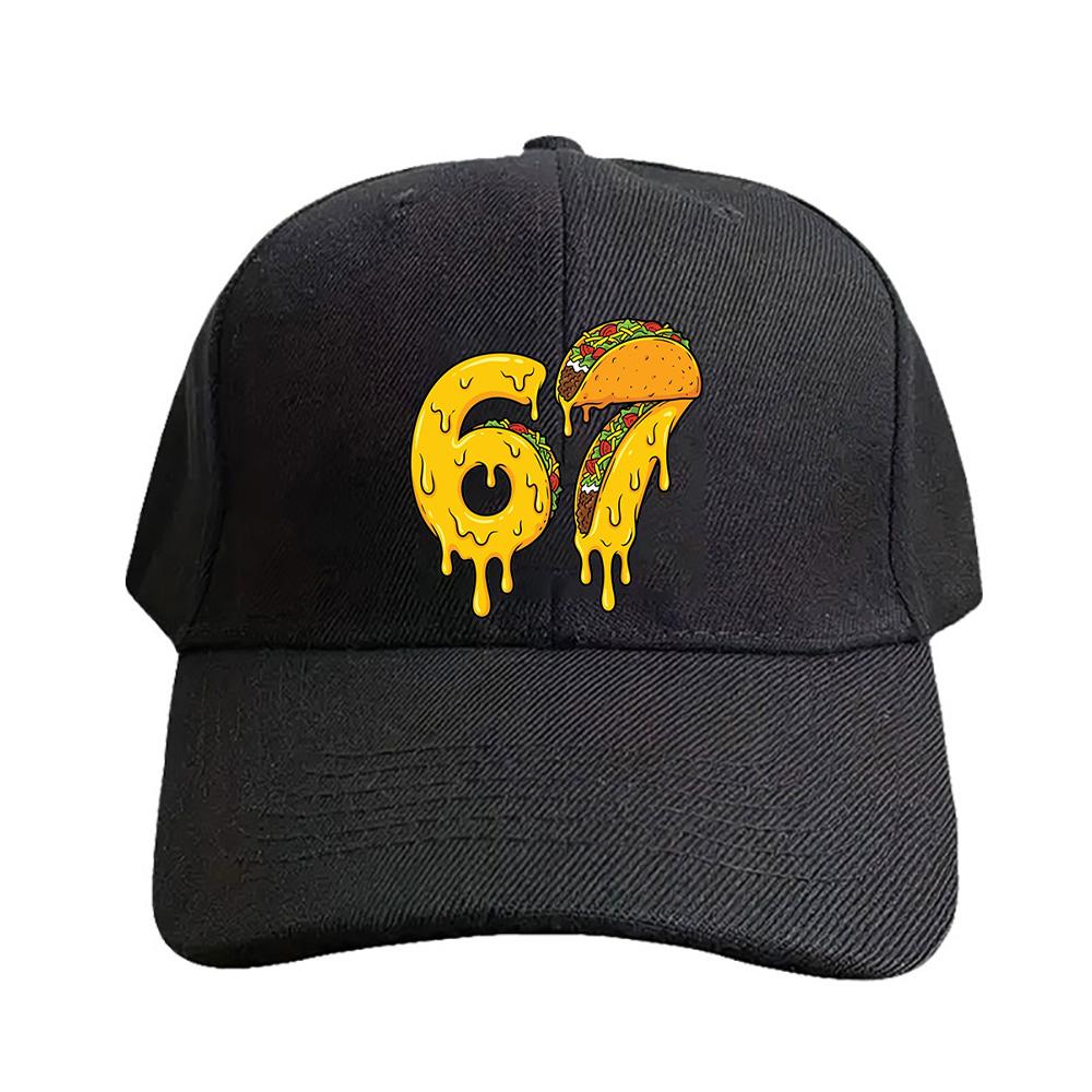 Funny Cinco De Mayo Taco Six Seven Meme Caps Summer Adult Baseball Cap Adjustable Protection Sun Hats Casual