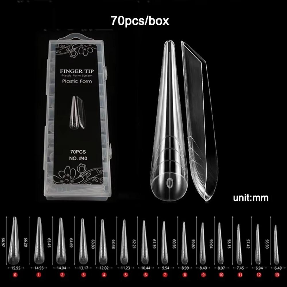 Curved Stiletto Advanced Shape Dual Forms Poly Nail Gel 3D Nail Forms 2025 Nail Design Tools