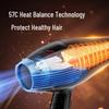 Aux 2400W High-Power Professional Hair Dryer CN Plug (adapter Included)