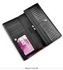 Women's Genuine Crocodile Pattern Patent Leather Wallet with Snap Button and Card Holder