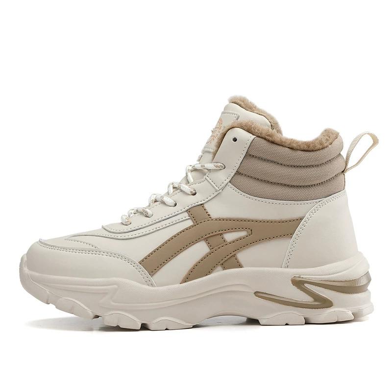 Winter Outdoor Pluche Dikke Warme Sneeuwlaarzen met Hoge Schacht, Waterdichte en Antislip Zachte Zool, Grote Maat Sport Katoenen Schoenen