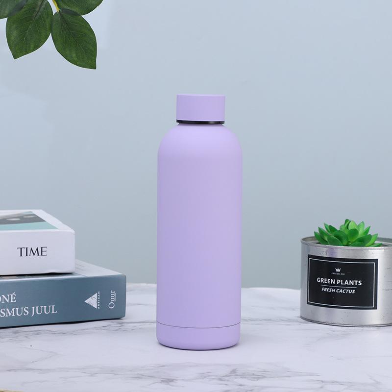 

Креативная американская маленькая чашка для рта, чашка из нержавеющей стали 304, большая вместительная уличная кружка, портативная простая чашка для путешествий 500ml фиолетовый
