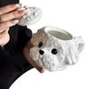Cute Ceramic Mug 3D Cloud Dog Design High Aesthetic Coffee Cup Birthday Gift