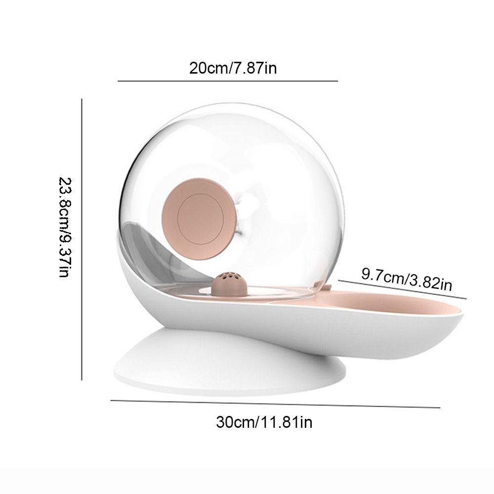 Snail Shape Pet Automatic Fountain 2.8L Large Capacity Transparent Visibility Cat Dog Water Feeder Refills Automatically